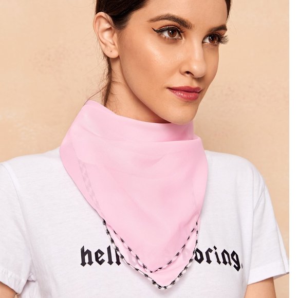 Face Mask/Scarf Sun Protection For The Face Pink - Picture 2 of 3